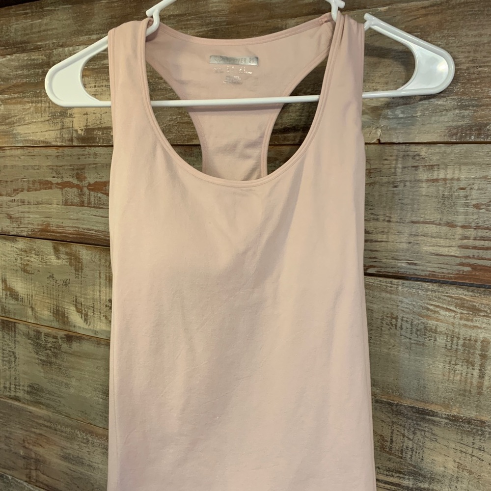 Workout tank top with built in sports bra